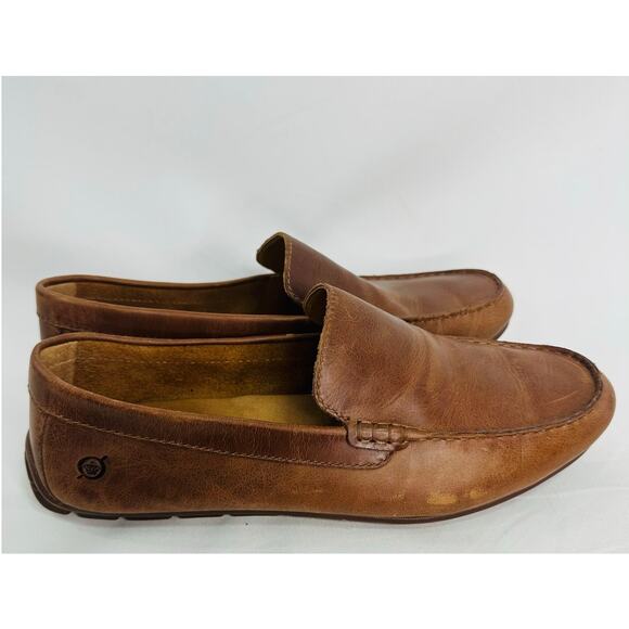 Born Brown Leather Loafers - Picture 1 of 7